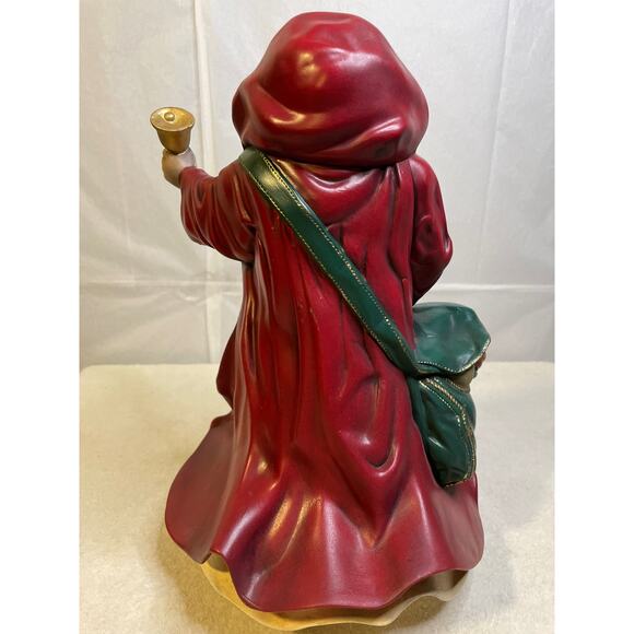 Atlantic Mold Santa Claus Panda Variant Ole St. Nick Ceramic 13" Statue-Bell - Picture 2 of 6